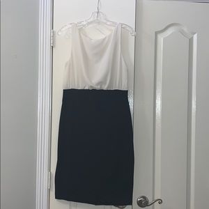 NWT LOFT black and white dress